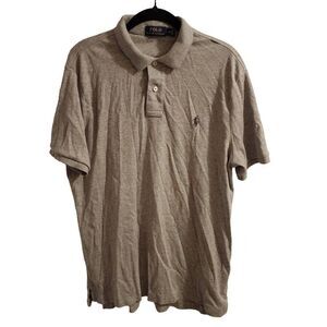 Polo Ralph Lauren Light Gray Cotton Men's Polo Size Medium